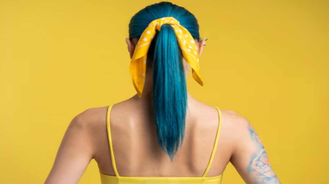 penteado com lenço