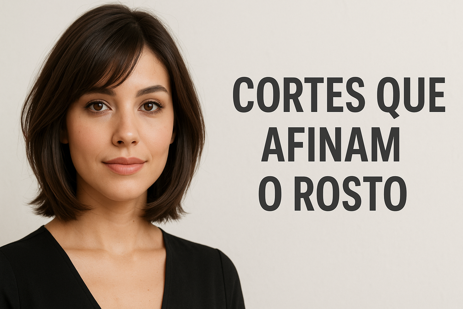 Cortes que afinam o rosto