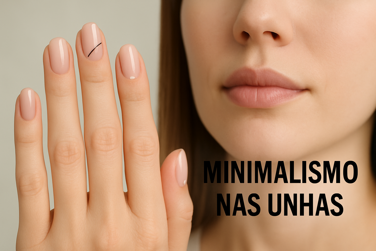 Minimalismo nas unhas