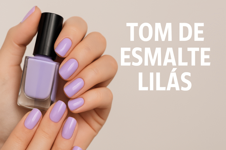 tom de esmalte lilás