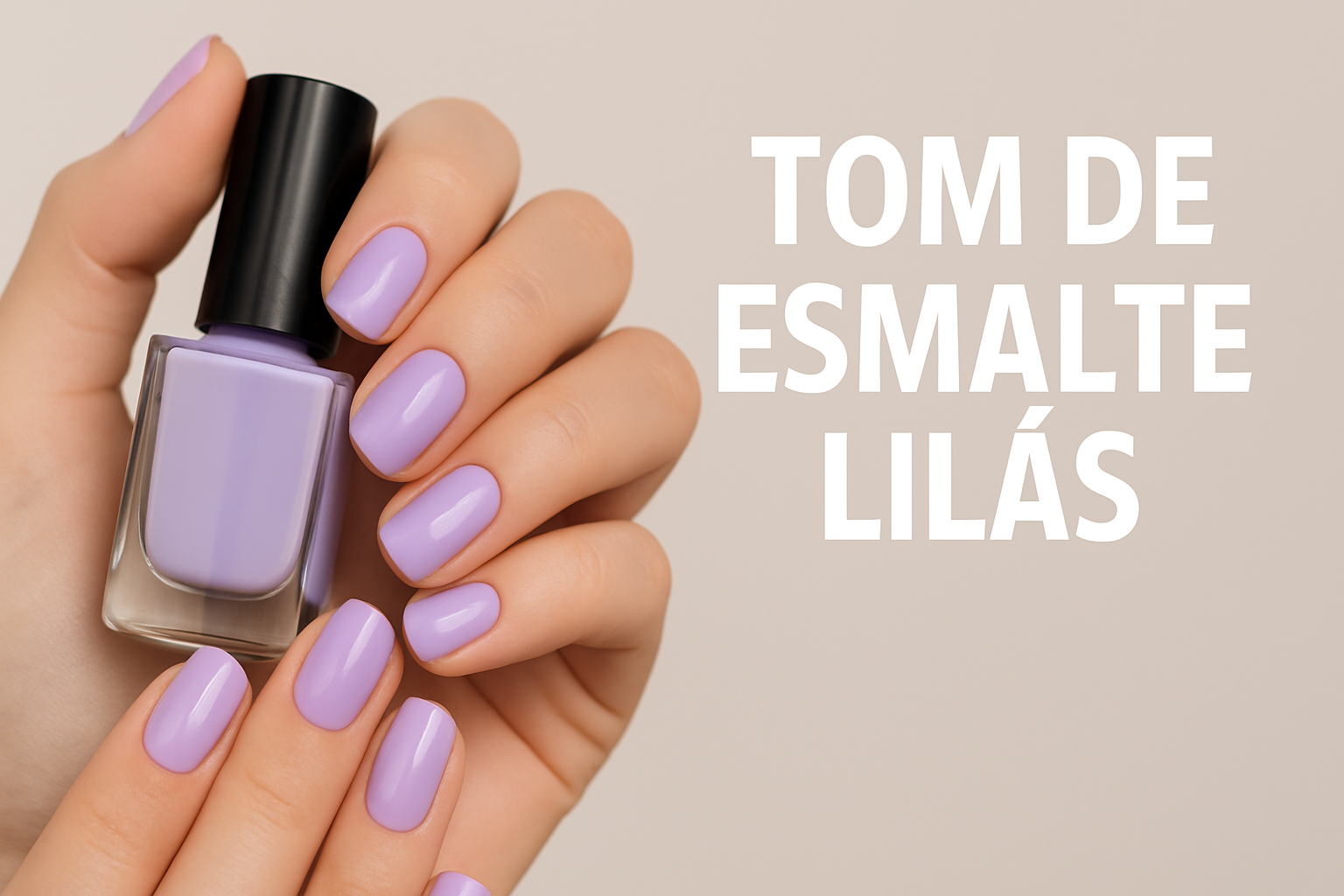 tom de esmalte lilás