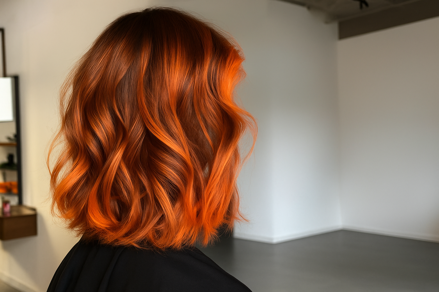 Corte Bob Repaginado com Mechas Acobreadas